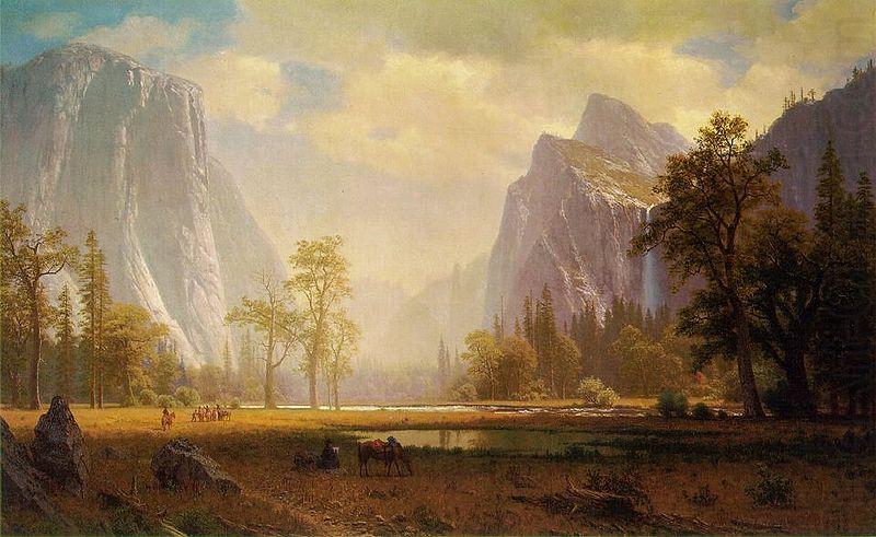 Albert Bierstadt Looking up Yosemite Valley china oil painting image